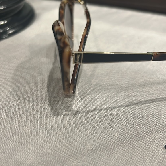 Saint Laurent 55mm Cat Eye Sunglasses Tortoise - Picture 6 of 8
